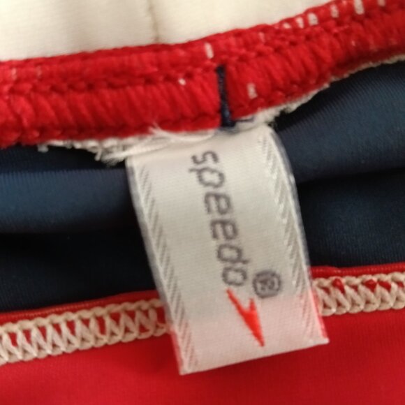 (*) VINTAGE SPEEDO 2" SIDES, RED/WHITE/NAVY BLUE, SIZE 32" (Pre-Owned) - Picture 5 of 8
